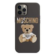 Moschino Paper Teddy Bear iPhone Case Black