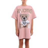 Moschino Paper Teddy Bear Short Dress Pink