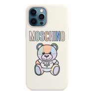 Moschino Patchwork Teddy Bear iPhone Case White