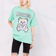 Moschino Patchwork Teddy Bear T-Shirt Green