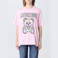 Moschino Patchwork Teddy Bear T-Shirt Pink