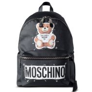 Moschino Safety Pin Teddy Bear Large Backpack Black