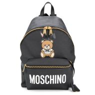 Moschino Playboy Teddy Bear Large Backpack Black