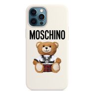 Moschino Punk Teddy Bear iPhone Case White