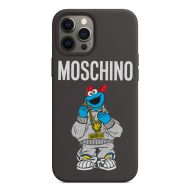 Moschino x Sesame Street Cookie Monster iPhone Case Black