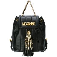 Moschino Skeleton Hand Small Backpack Black
