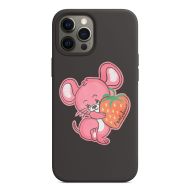 Moschino Strawberry Mouse iPhone Case Black