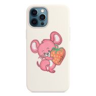 Moschino Strawberry Mouse iPhone Case White