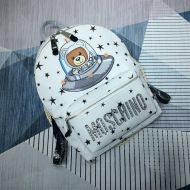 Moschino Ufo Teddy Bear Backpack White