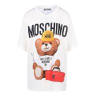 Moschino Worker Teddy Bear T-Shirt White